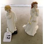 A Royal Doulton figure Lilian in Summer (a/f), another lady in long dress, Royal Doulton Darling and