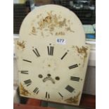 An enamel Longcase clock face