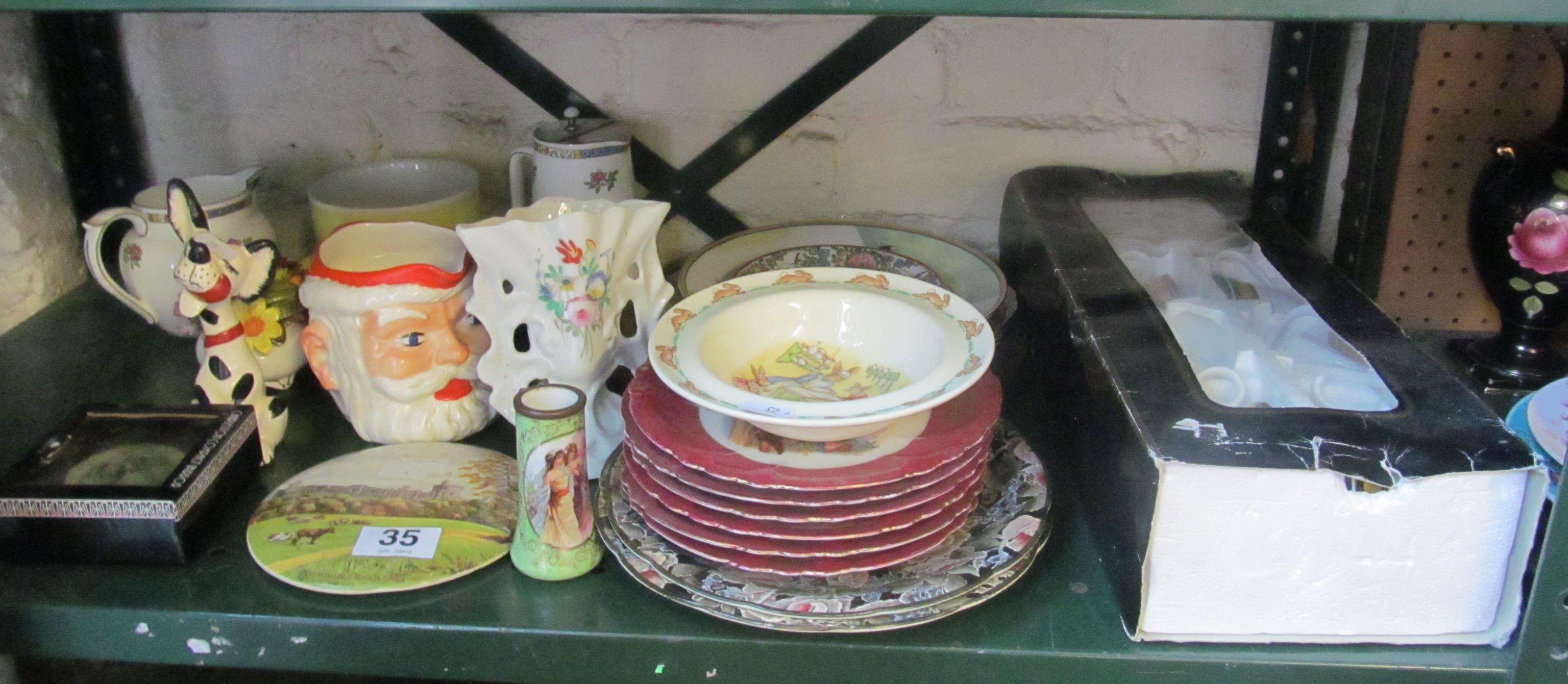 A Bunnykins bowl and various china