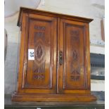 An oak cabinet