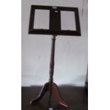 A mahogany music stand