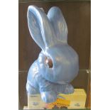 A large blue SylvaC rabbit