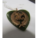 A Kiaora jade heart pendant