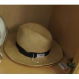 A Burgess Panama hat and another