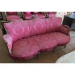 A two seater settee Louis XV style