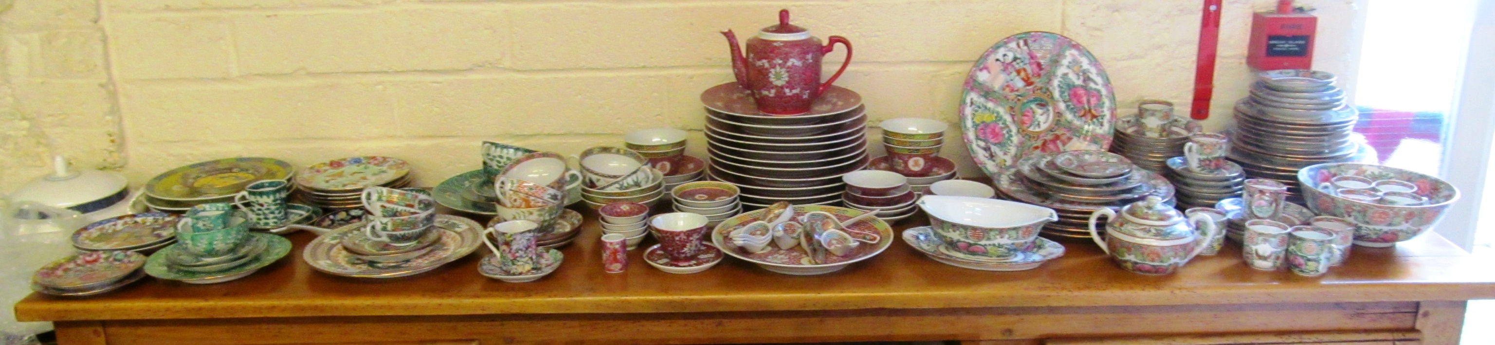 A large selection of Cantonese and other oriental dinner and teaware