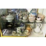 A Victorian teaset and other china