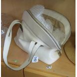 A Marni white leather handbag