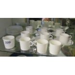 A Cauldron white 16 place setting coffee set