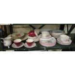 A Swinnertons 'Springtime' part teaset and other china