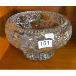 A Brierley cut glass bowl