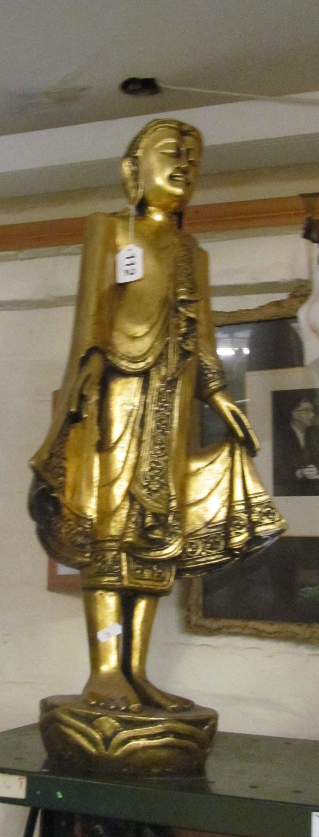 A gilt Buddha