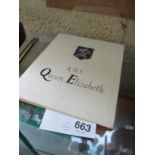 A Cunard Queen Elizabeth souvenir folder