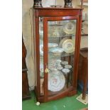 A reproduction display cabinet, single glazed door
