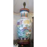 An oriental style table lamp