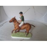 A Royal Worcester Limited Edition model Prince Philip on Polo Pony by Doris Lindner (restored)