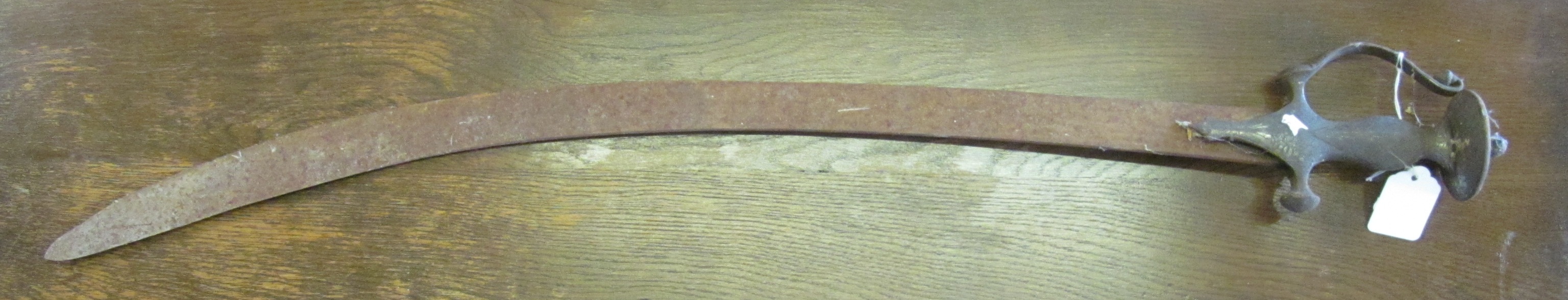 A curved sword (rusty), spear etc - Image 16 of 19