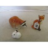 A USSR fox, racoon and rabbit
