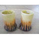 A pair Ruskin vases