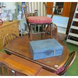 Four Ercol chairs and table