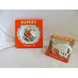 A Rupert plate and mug
