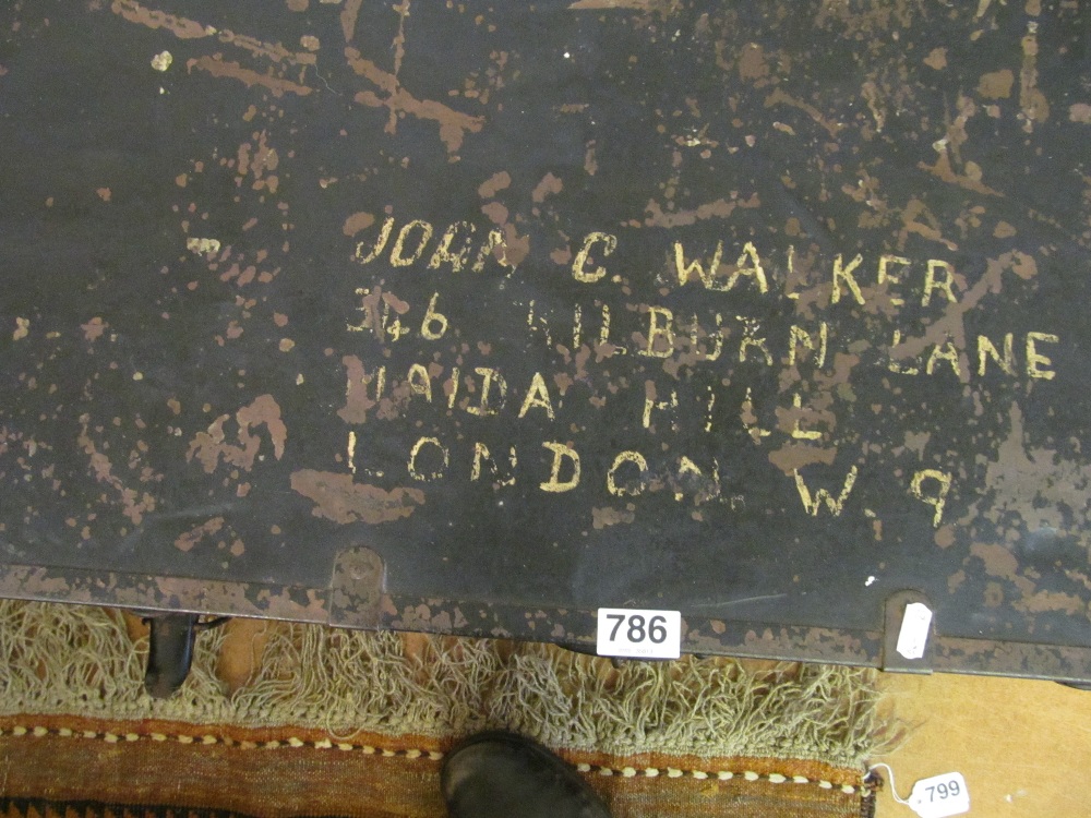 A cabin trunk with Cunard White Line label - Image 2 of 3