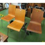 Six retro style kitchen chairs