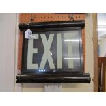 An Internolite metal EXIT sign