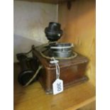 A vintage telephone mahogany and Bakelite, KENSINGTON 5418