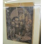 Two Hogarth prints 'The Bruiser - Churchill'