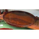 Two wooden trays