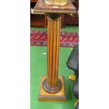 A 19th Century mahogany torchere with marble top