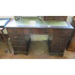 A twin pedestal desk