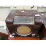 A vintage Bush Bakelite radio
