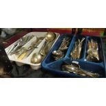 A selection of silver-plate cutlery