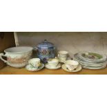 A pair plates Edward VII and Queen Alexandra and other china items