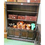 An Ercol cabinet shelves above