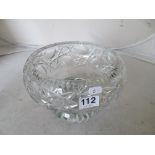 A Brierley cut glass bowl