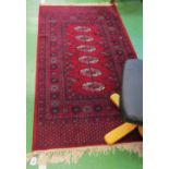 A Bokhara wool rug