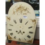 An enamel Longcase clock face