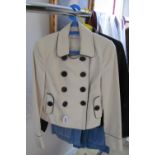 A Jaeger cream and black ladies jacket