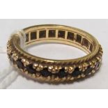 A 9ct gold eternity ring, size N