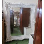 A white painted mirror