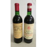 A bottle of Chateau La Lagune Haut Medoc (Grand Cru Classe) 1970 and a bottle of Chateau Phelan