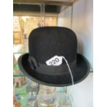 A bowler hat 'The Vellum' with silk liner extra fine quality London