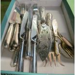 Various plated cutlery