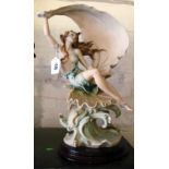 A Capodimonte limited edition figure Wind Song Girl with scarf by Giuseppe Armani
