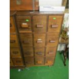A nine drawer office cabinet