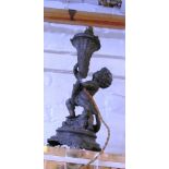 A spelter lamp