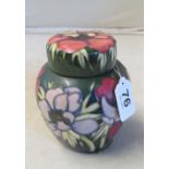 A modern Moorcroft ginger jar circa 2002